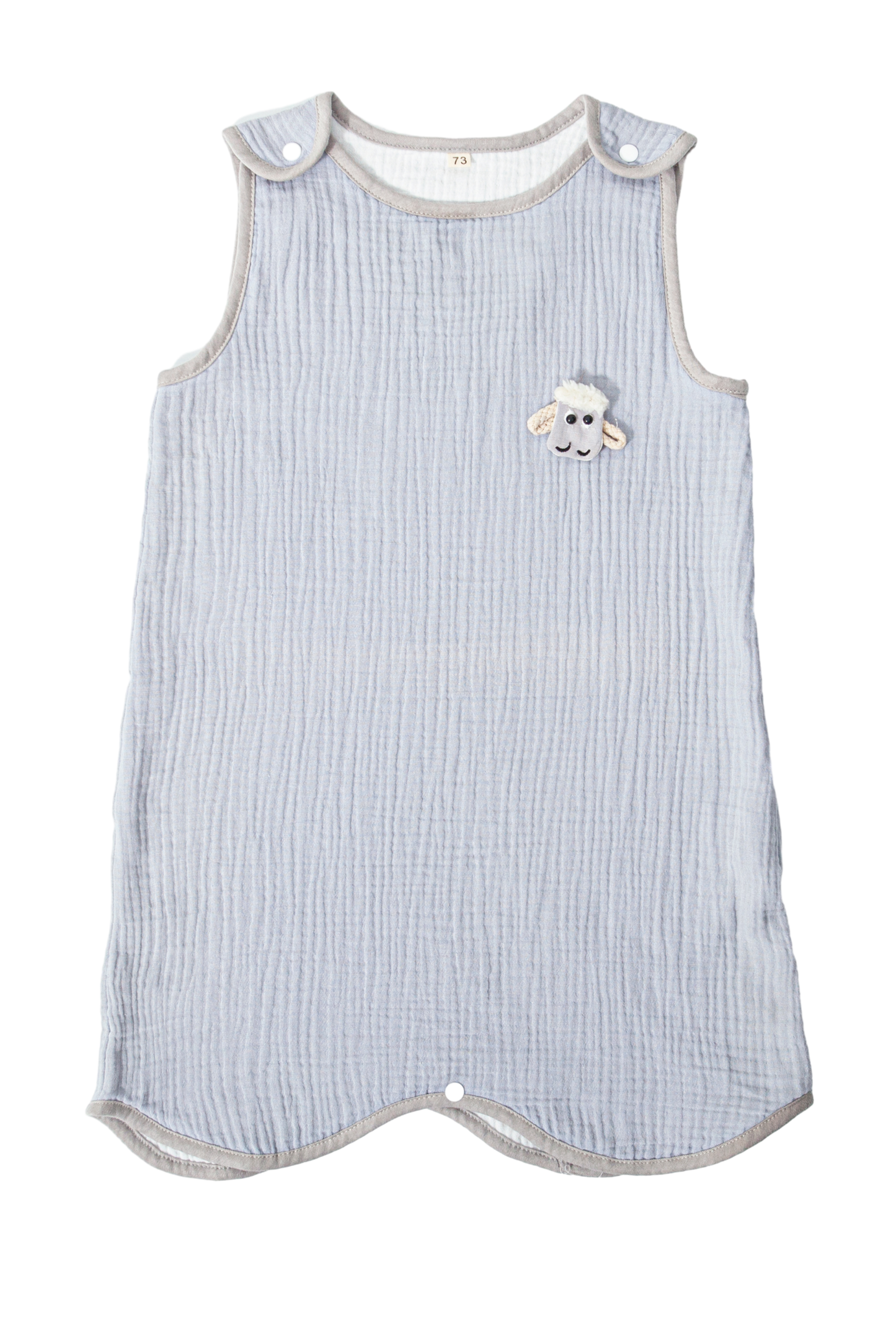 Wholesale Sleeveless Cotton Baby Sleeping Bag White Label Manufacturer