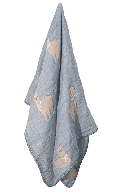 Wholesale Jacquard Gauze Baby Wrap Swaddle Coat Pattern Blanket White Label Manufacturer