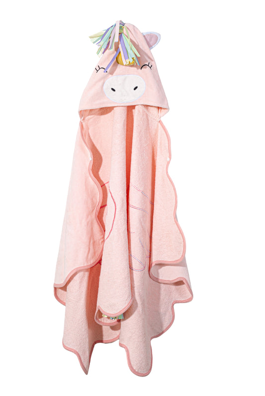 Wholesale Pure Cotton Pink Collor Bath Towel with Hood White Label Manufacturer