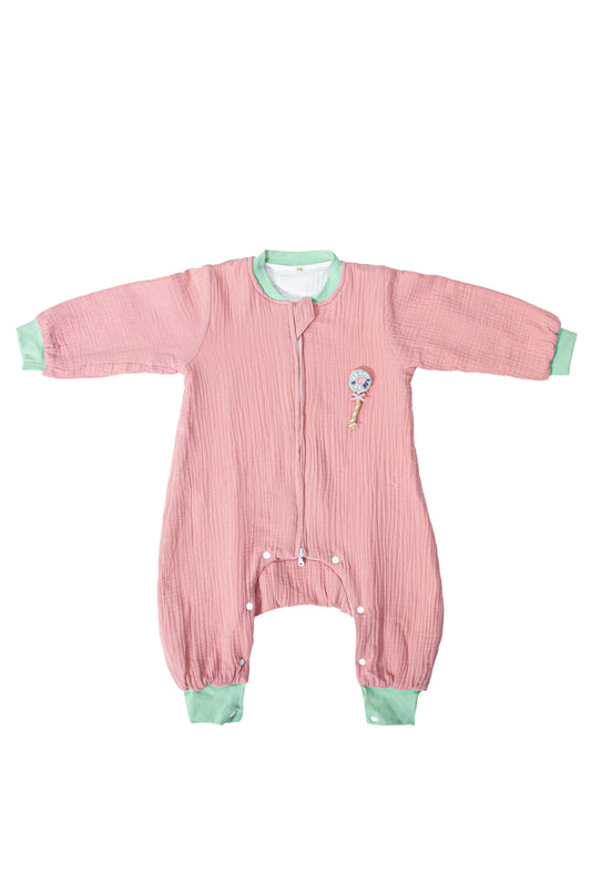 Wholesale 100 % Cotton Pink Red Color Baby Sleeping Bag White Label Manufacturer