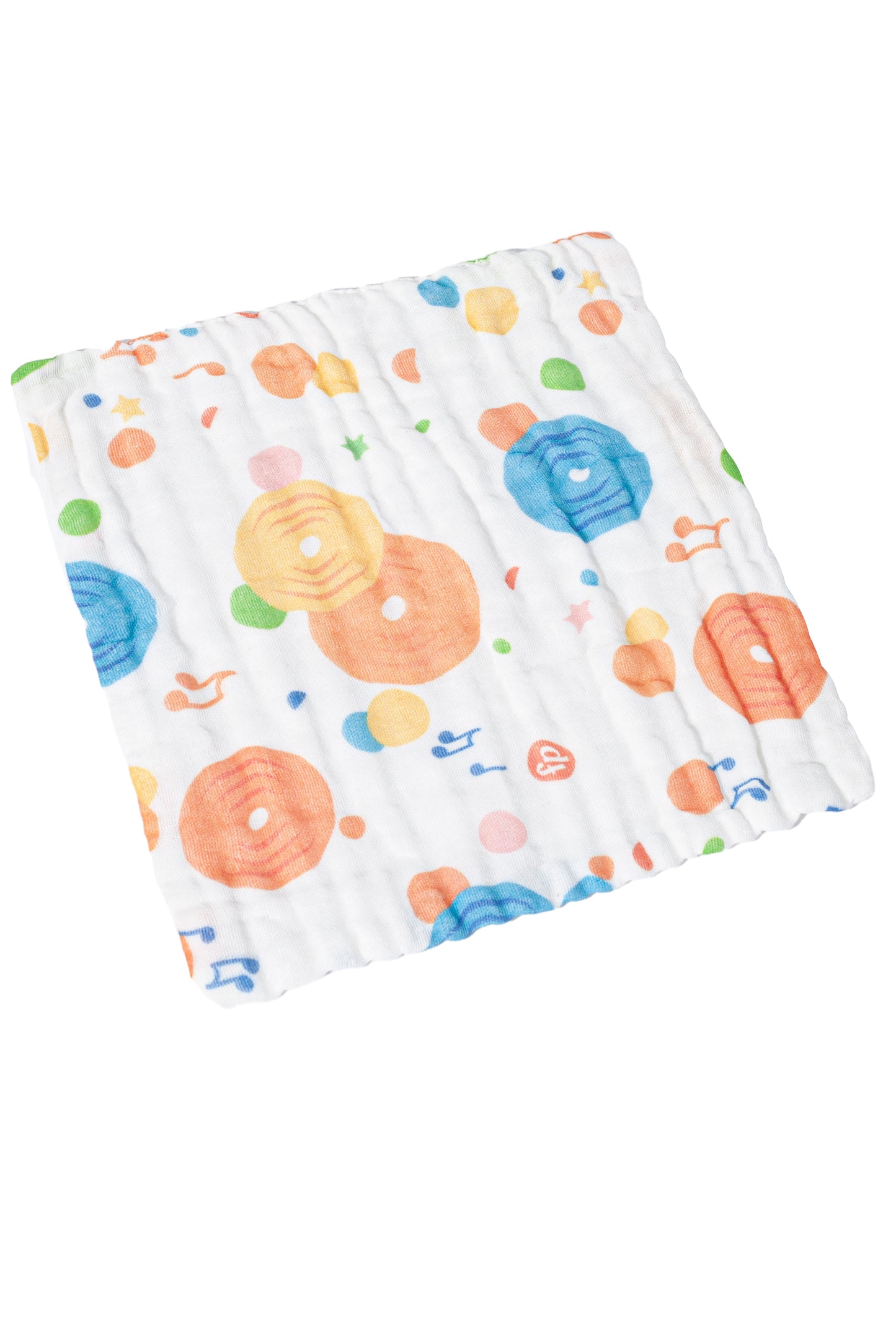 Wholesale Cotton Gauze Follower Pattern Baby Handkerchief White Label Manufacturer