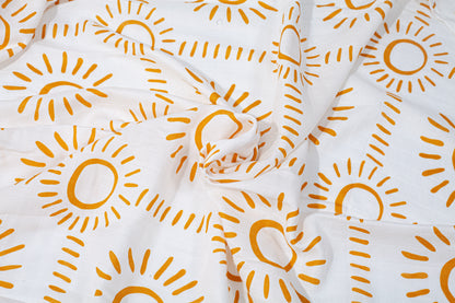 Wholesale Bamboo Cotton Gauze Baby Quilts Yellow Dot Color White Label Manufacturer