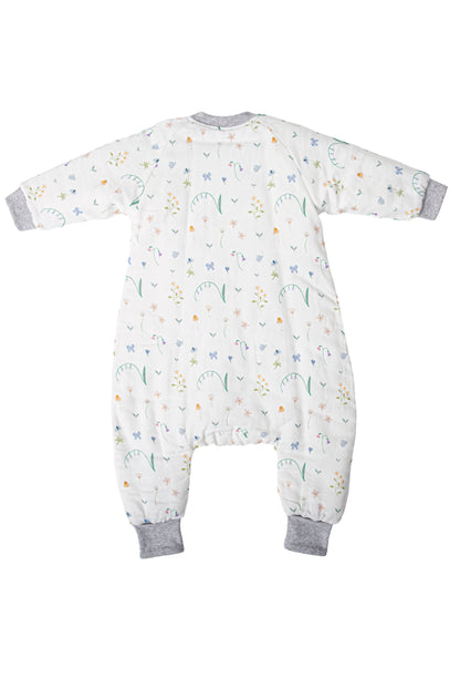 Wholesale Long Sleeves Baby Quilted White Tailor Sleeping Bag White Label Manufacturer