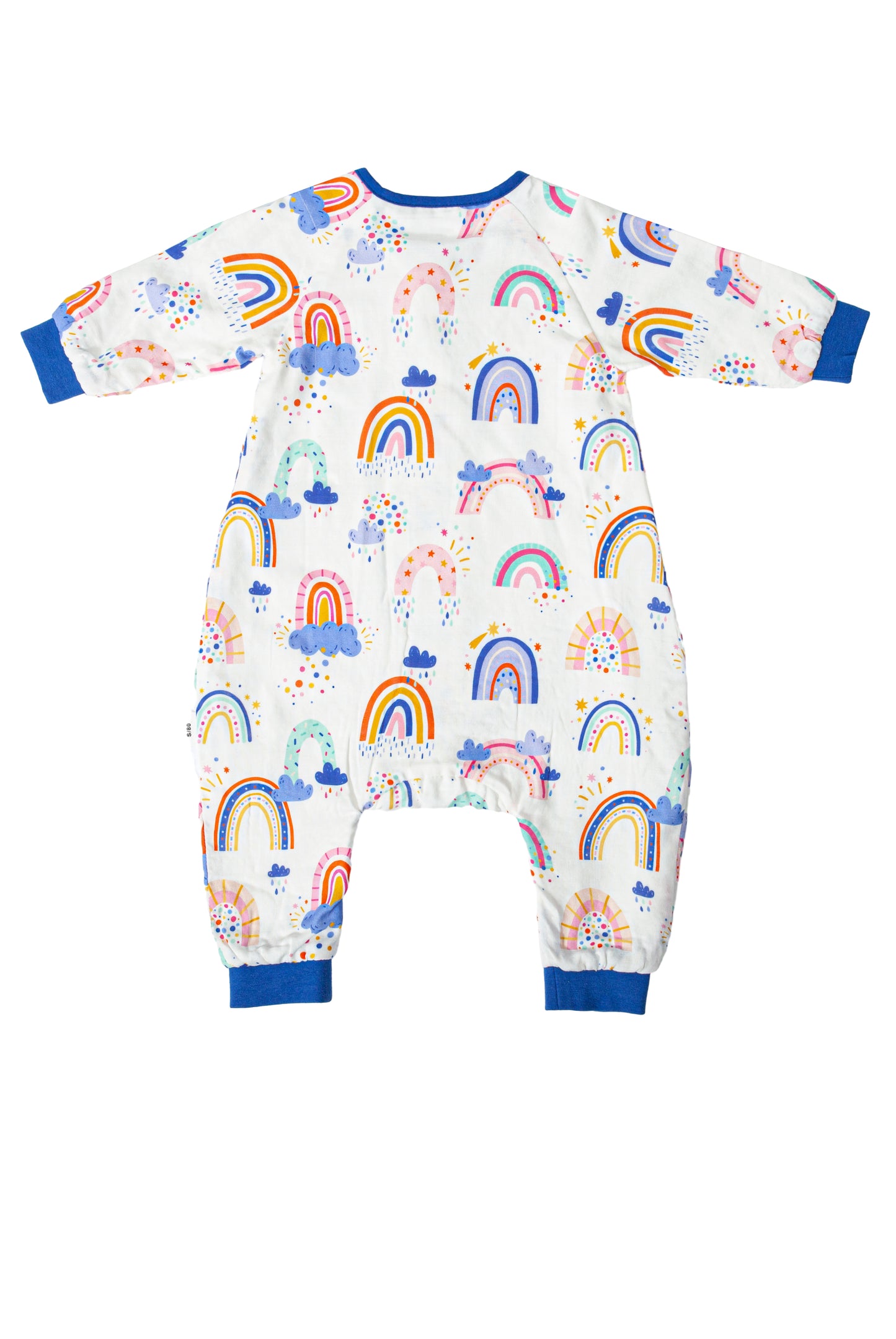 Wholesale Long Sleeves Baby Cotton Fabric Rainbow Color Sleeping Bag White Label Manufacturer