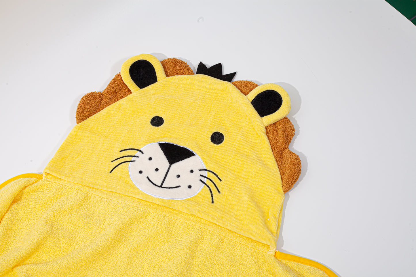 Wholesale Pure Cotton Yellow Collor Bath Towel with Hood White Label Manufacturer