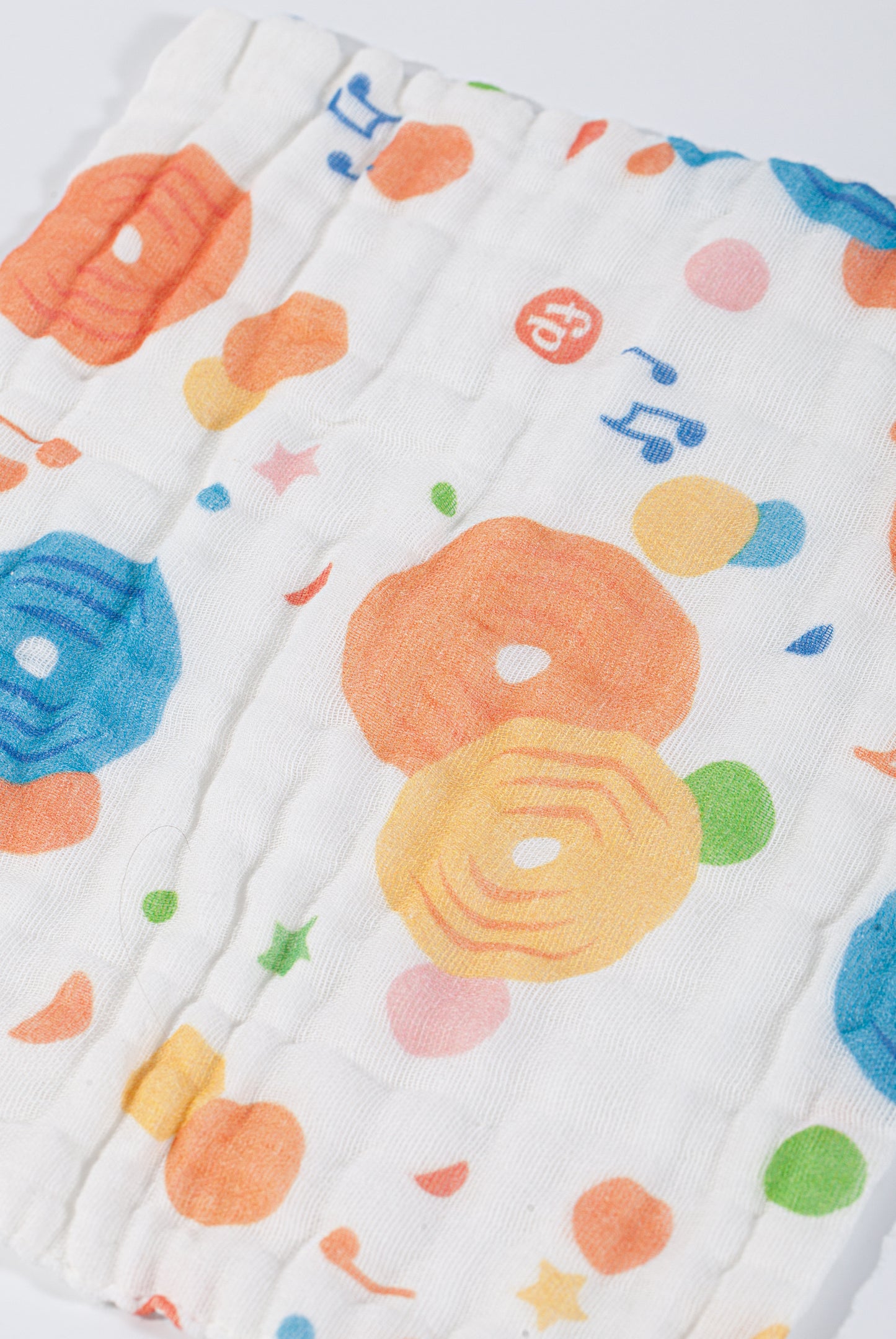 Wholesale Cotton Gauze Follower Pattern Baby Handkerchief White Label Manufacturer