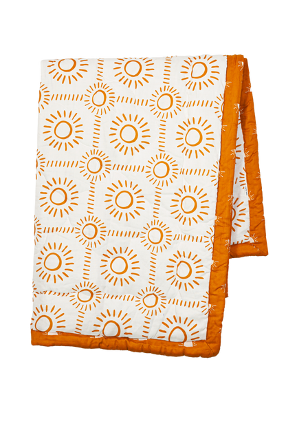 Wholesale Bamboo Cotton Gauze Baby Quilts Yellow Dot Color White Label Manufacturer