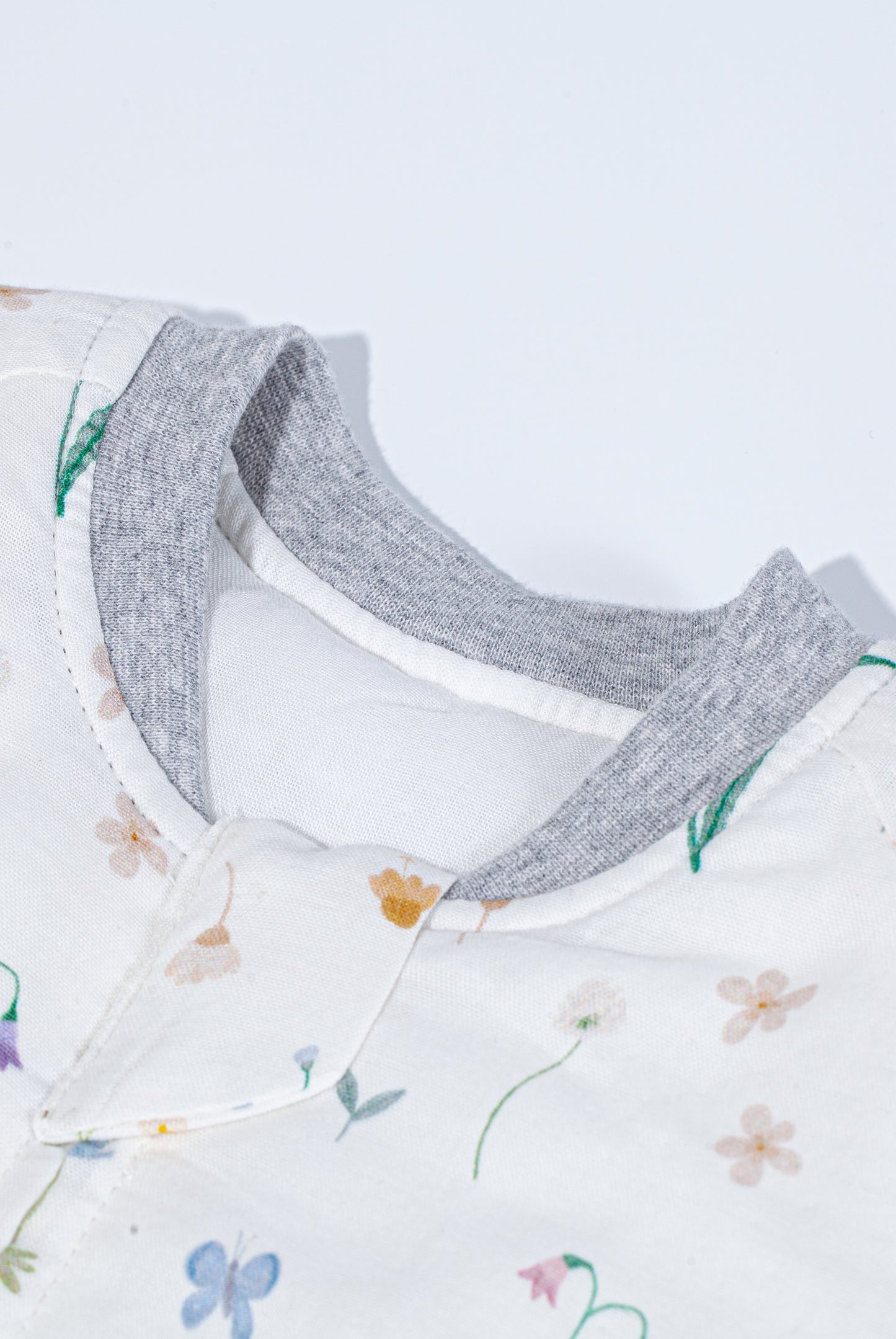 Wholesale Long Sleeves Baby Quilted White Tailor Sleeping Bag White Label Manufacturer