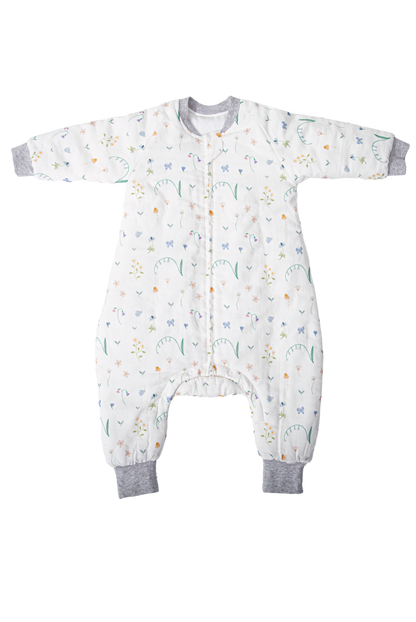 Wholesale Long Sleeves Baby Quilted White Tailor Sleeping Bag White Label Manufacturer