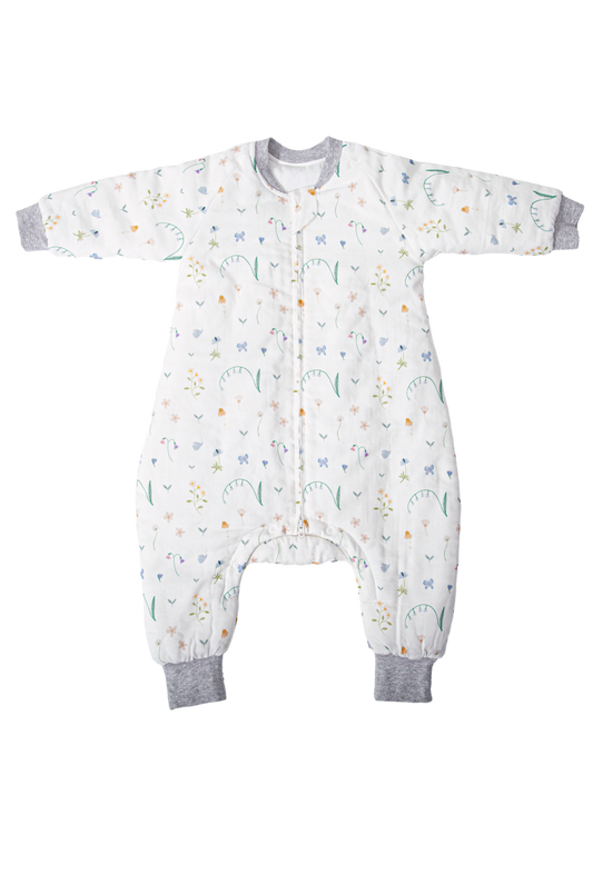 Wholesale Long Sleeves Baby Quilted White Tailor Sleeping Bag White Label Manufacturer