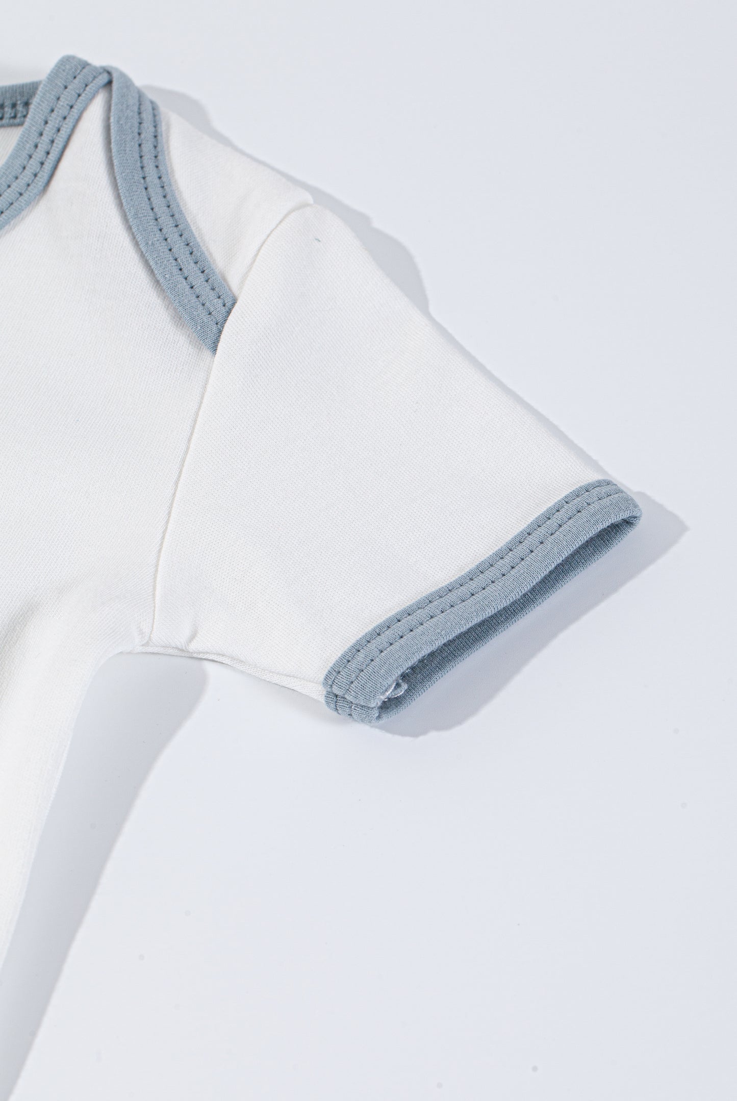 Wholesale Cotton Baby Blue Tailor Color Jumpsuits White Label Manufacturer