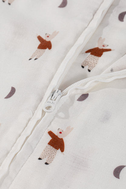 Wholesale Medium Sleeved Blue Color Tailor Cotton Sleeping Bag White Label Manufacturer