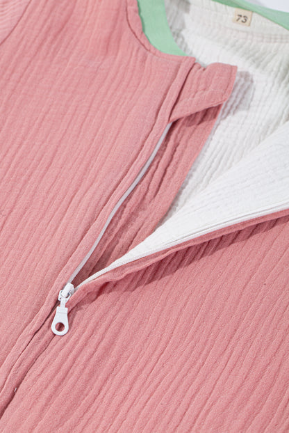 Wholesale 100 % Cotton Pink Red Color Baby Sleeping Bag White Label Manufacturer