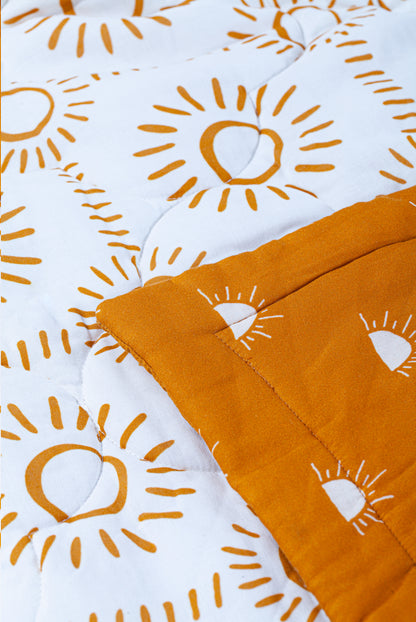 Wholesale Bamboo Cotton Gauze Baby Quilts Yellow Dot Color White Label Manufacturer