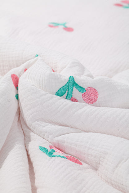 Wholesale Bamboo Cotton Baby Quilts With Embroidery White Label Manufacturer