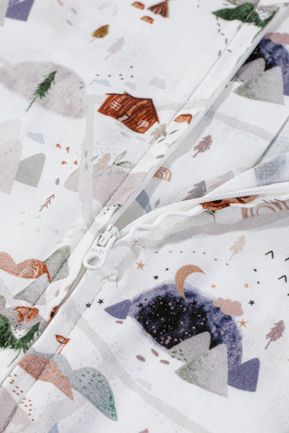 Wholesale Medium Sleeved Dark White Color Tailor Cotton Sleeping Bag White Label Manufacturer