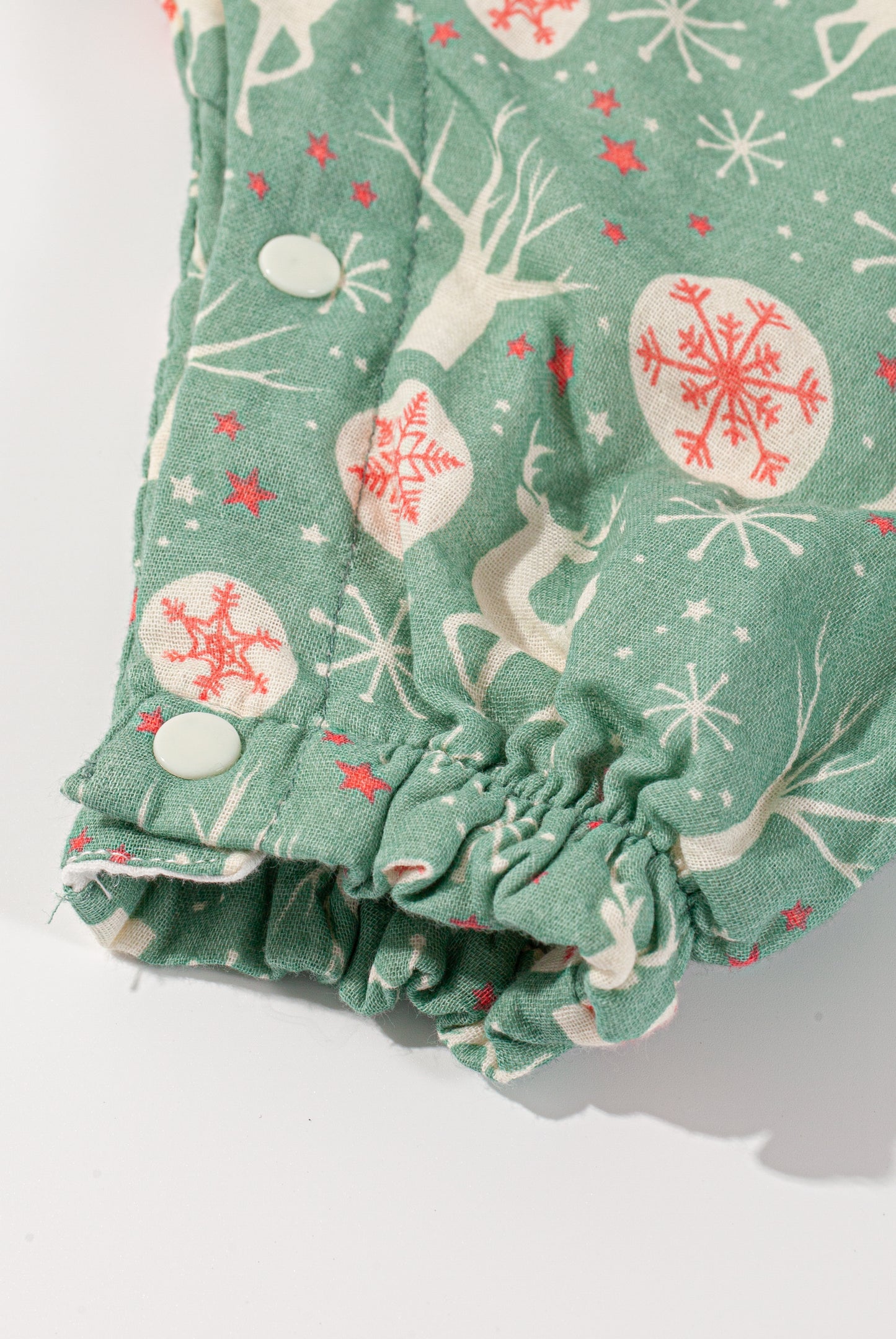 Wholesale Short-Sleeve Cotton Baby Green Color Sleeping Bag White Label Manufacturer