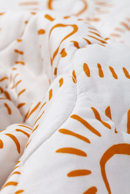 Wholesale Bamboo Cotton Gauze Baby Quilts Yellow Dot Color White Label Manufacturer